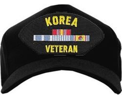 Korea Veteran with Ribbons Ball Cap Hat