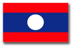Laos Flag 10" Decal