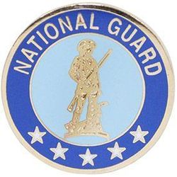 Large Army National Guard Military Lapel Pin