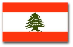 Lebanon Flag 3.8" Decal