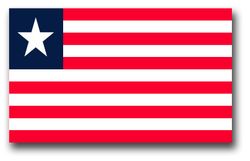 Liberia Flag 5.5" Decal