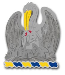 Louisana State Area Command Unit Crest  8" Vinyl Transfer Decal