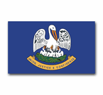 Louisiana Flag and Seal Decals