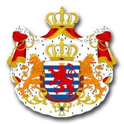 Luxembourg Coats Of Arms 5.5" Decal