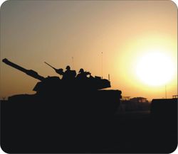 M-1 Abrams at Camp Caldwell Mouse Pad