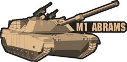 M1 Abrams Tank Decal