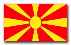 Macedonia Flag 3.8" Decal