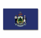 Maine Flag and Seal Decals