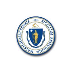 Massachusetts State Seal 10" Vinyl Transfer Decal