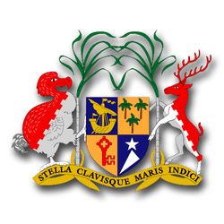 Mauritus Coats Of Arms 3.8" Decal