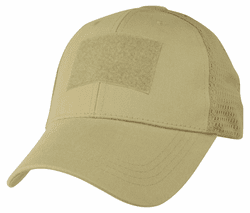 Mesh Back Khaki Operator Cap
