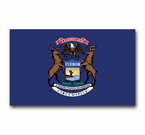 Michigan Flag and Seal Decals