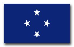 Micronesia Flag 11.75" Decal