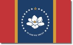 Mississippi State Flag 10" Vinyl Transfer Decal