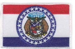 Missouri State Flag 3.5 Inch Patch