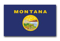 Montana State Flag 11.75" Vinyl Transfer Decal
