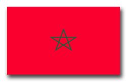 Morocco Flag 8" Decal