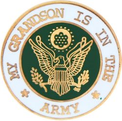 My Grandson is in the Army 7/8" Lapel Pin