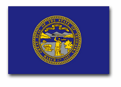 Nebraska 3" x 5" Nylon State Flag