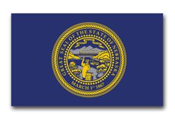 Nebraska State Flag 11.75" Vinyl Transfer Decal