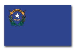 Nevada State Flag 3.8" Vinyl Transfer Decal