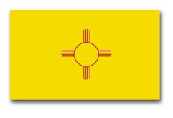 New Mexico State Flag 3.8" Vinyl Transfer Decal