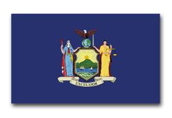 New York State Flag 5.5" Vinyl Transfer Decal