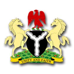 Nigeria Coats Of Arms 11.75" Decal
