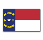 North Carolina Flag and Seal Decals