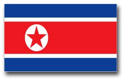 North Korea Flag 3.8" Decal