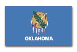 Oklahoma State Flag 8" Vinyl Transfer Decal