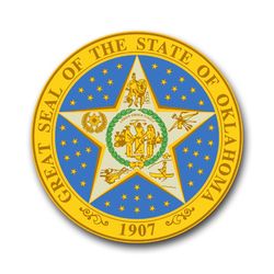 Oklahoma State Seal 10" Vinyl Transfer Decal