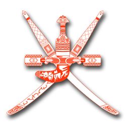 Oman Coats Of Arms 11.75" Decal