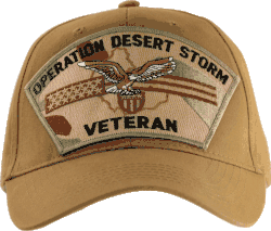 "Operation Desert Storm Veteran" Desert Camo Ball Cap