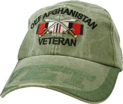 Operation Enduring Freedom Afghanistan OD Green Adjustable Ball Cap