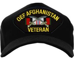 Operation Enduring Freedom Afghanistan Veteran Black Ball Cap Hat