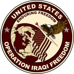 Operation Iraqi Freedom 2" Vinyl Transfer Decal