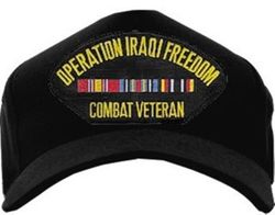 Operation Iraqi Freedom Veteran with Ribbons Ball Cap Hat