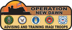 Operation New Dawn Veteran Bumper Sticker