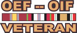 Operations Enduring Freedom (OEF) and Iraqi Freedom (OIF) Veteran Decal