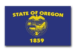 Oregon State Flag 5.5" Vinyl Transfer Decal