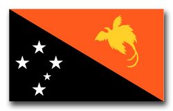 Papua New Guinea Flag 3.8" Decal