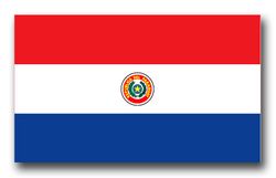 Paraguay Flag 3.8" Decal