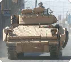 Patrolling the Streets of Tal Afar Mouse Pad
