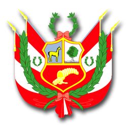 Peru Coats Of Arms 3.8" Decal