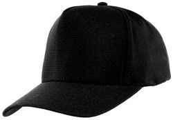 Plain Black Military Ball Cap
