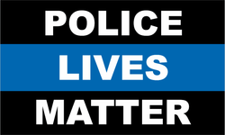 Police Lives Matter Thin Blue Line Decal