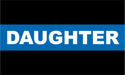 Police Thin Blue Line Daughter Decal
