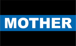 Police Thin Blue Line Mother Decal