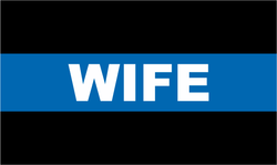 Police Thin Blue Line Wife Decal